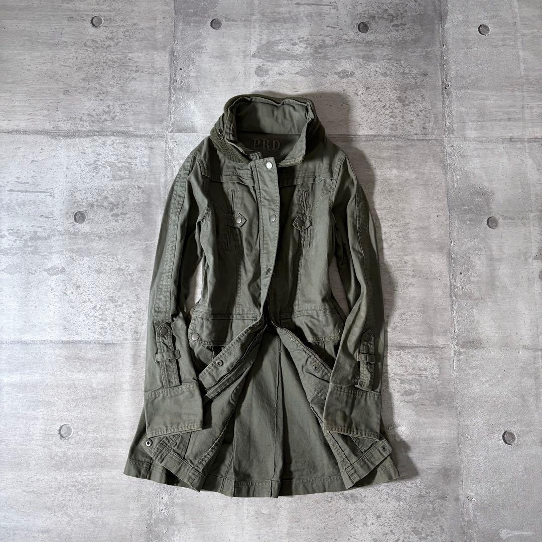 00s ミリタリージャケット 平成ギャル ボリュームネック y2k グランジ