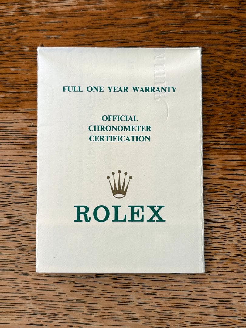 ★ ROLEX ロレックス 14270 E番 ブラックアウト保証書