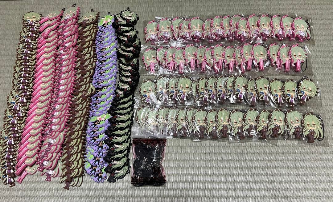 ハローキティ 根付 キーホルダー ボールペン 等 マスコット 52個