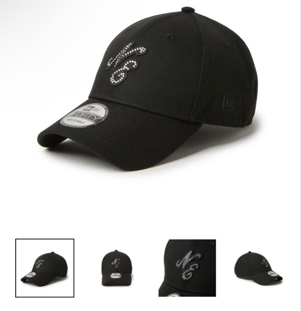 9FORTY Rhinestone ラインストーン クラシックロゴ ブラック