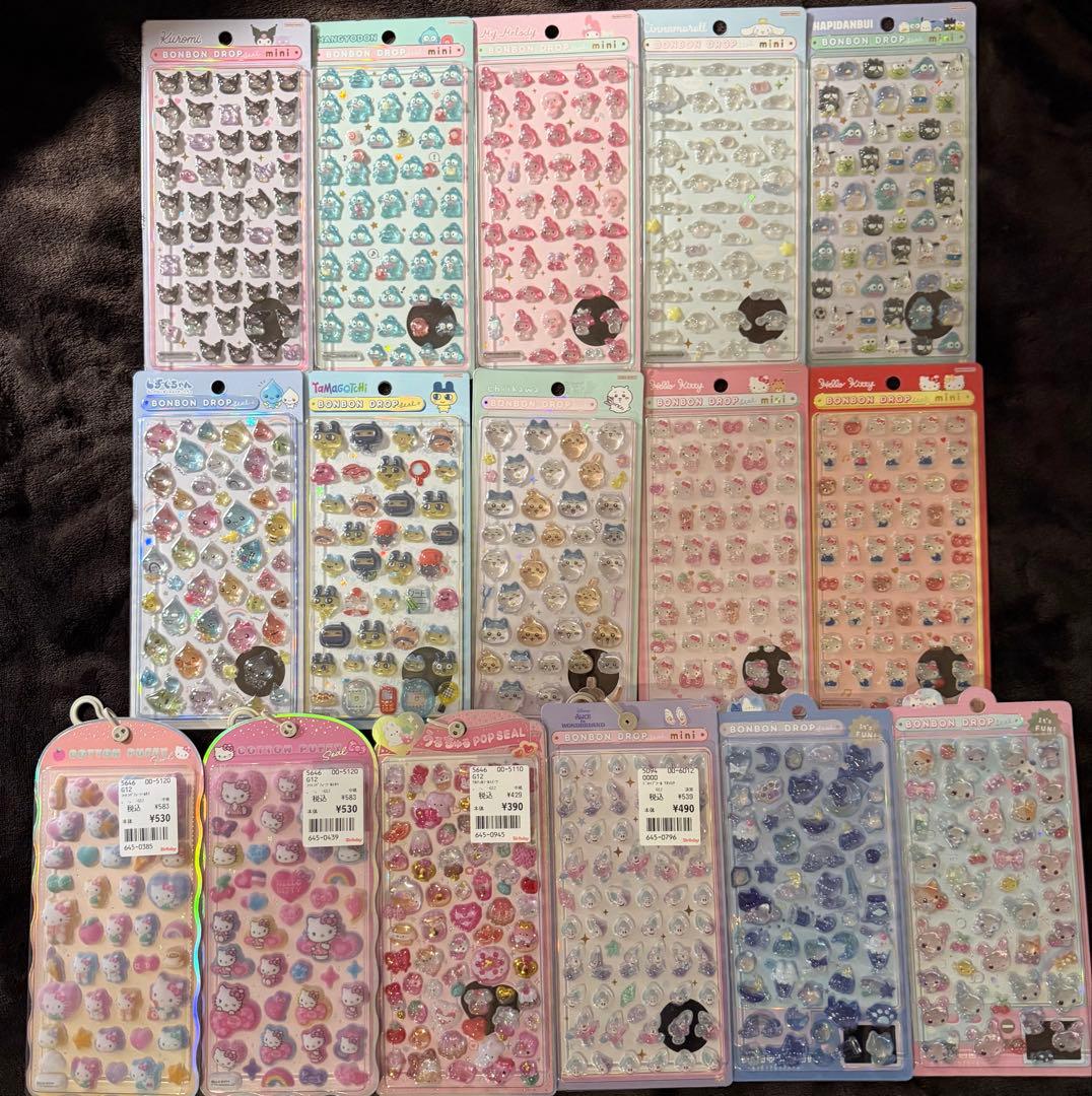 【正規品】ボンボンドロップ うるちゅるポップ コットンパフィー 16種セット