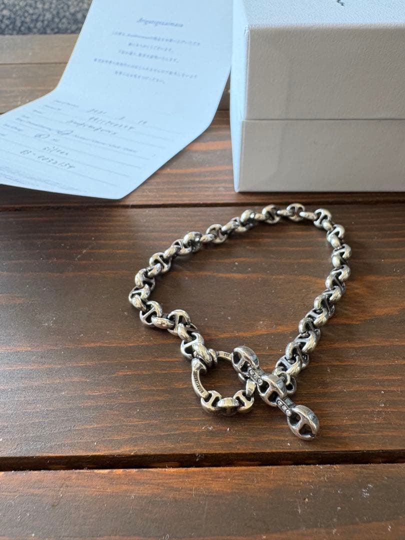 【来週中に売り切り】ホーセンブース5mmブレスレット/磨き済、付属品完備