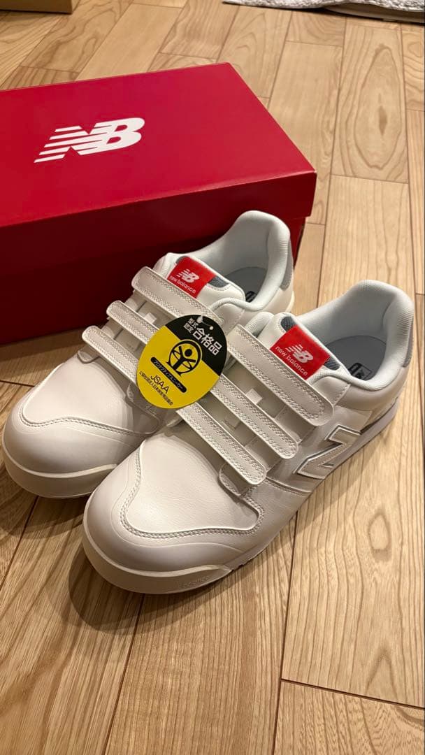 New Balance NY-181 ホワイト安全靴 ベルクロ 27.5 未使用 - メルカリ