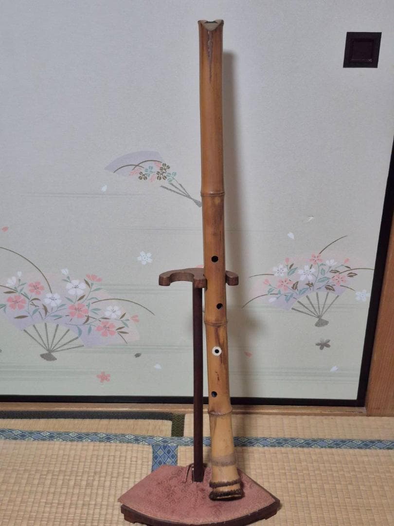 地盛尺八延管　　二尺五寸管（呼称）G調　全長80.0cm 　無銘