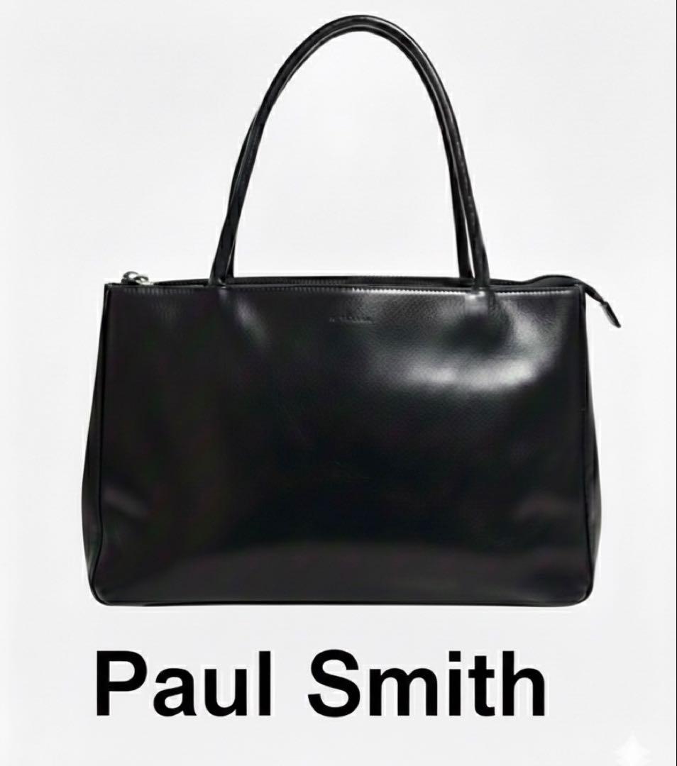 Paul Smith ブラック レザートートバッグ