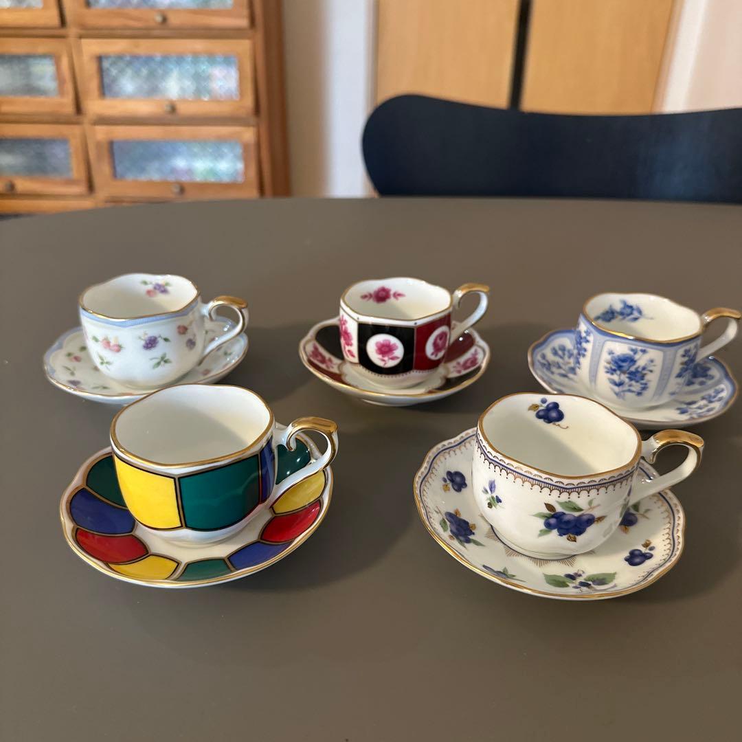 HOYA＊ホーヤ エスプレッソコレクション カップ＆ソーサー 5客セット