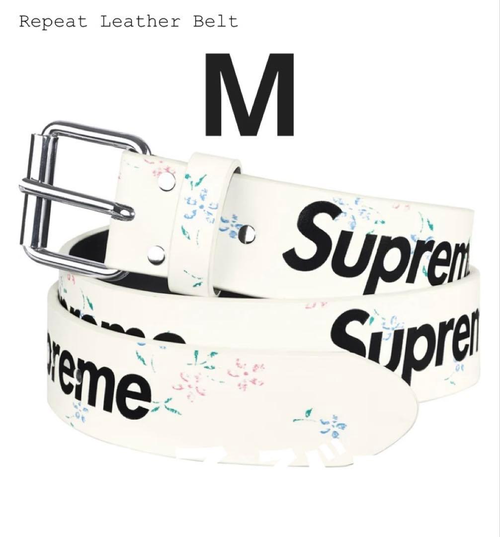 【Supreme】Repeat Leather Belt Floral M
