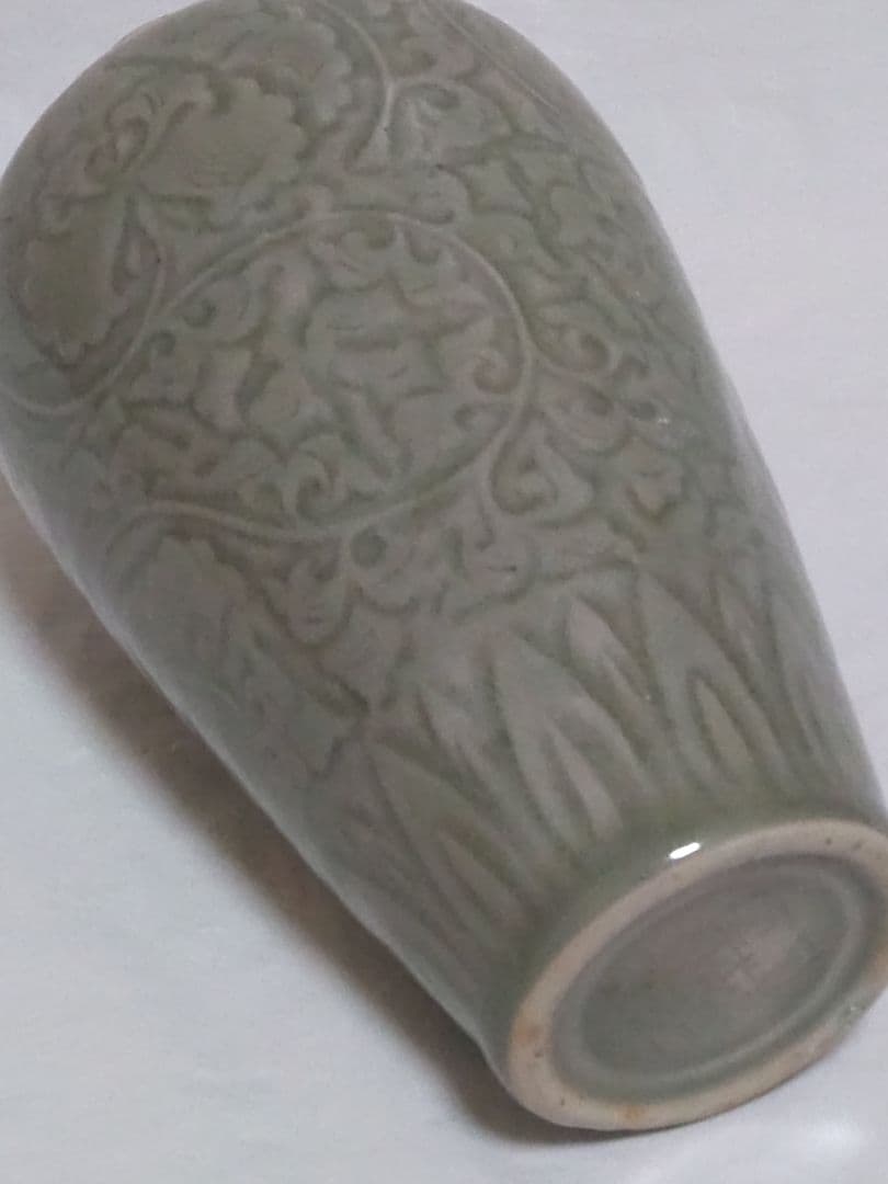 中国美術 古物 骨董 揚州窯 甁 唐草文 写し - メルカリ