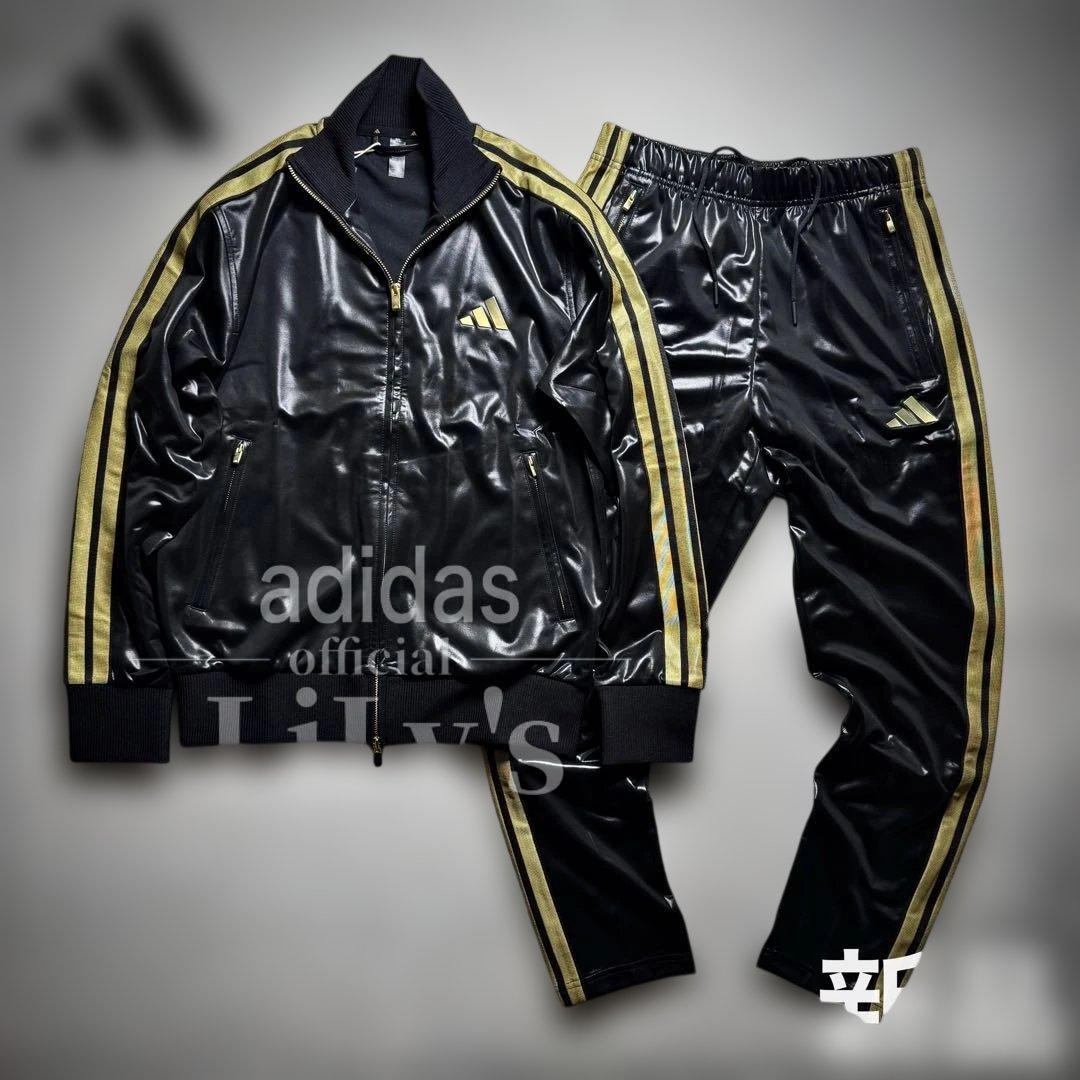 【2XLサイズ】アディダス　上下セットアップ　黒金　新品　定価22,550円