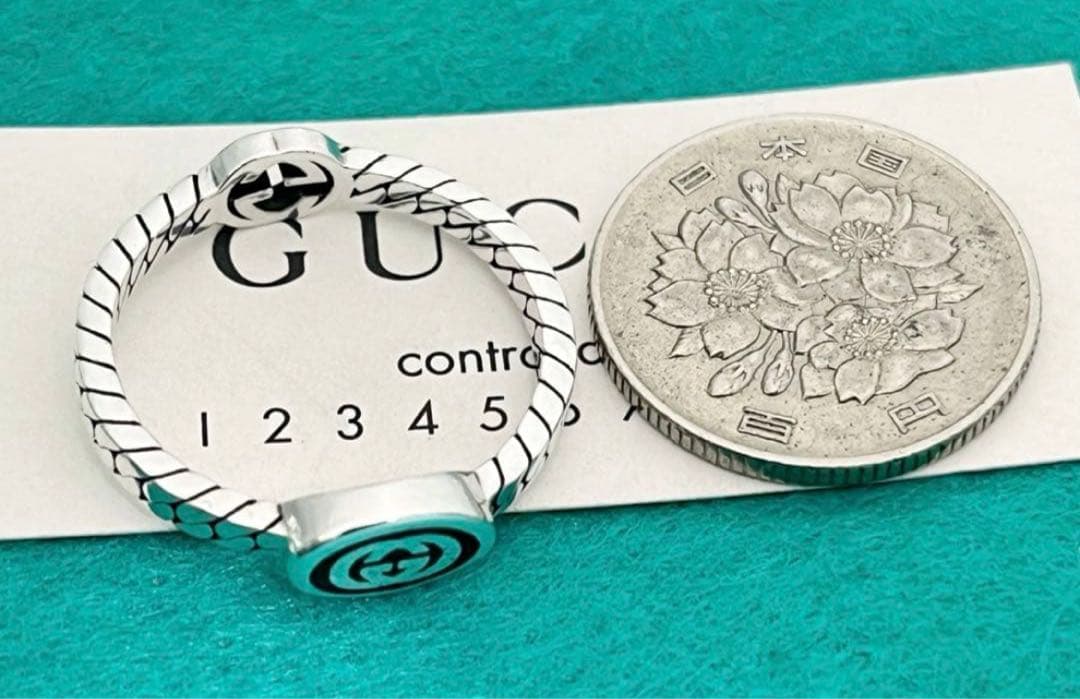 極美品‼️GUCCI 指輪 ダブルGチェーンモチーフリング 23号 - メルカリ