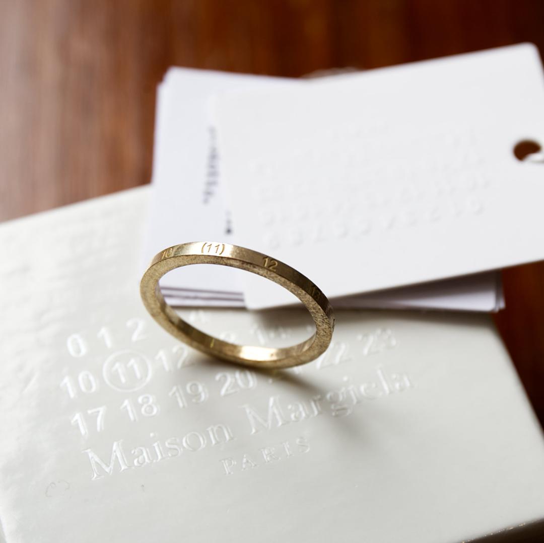 【新品未使用品】Maison Margiela ゴールド ナンバーリング M