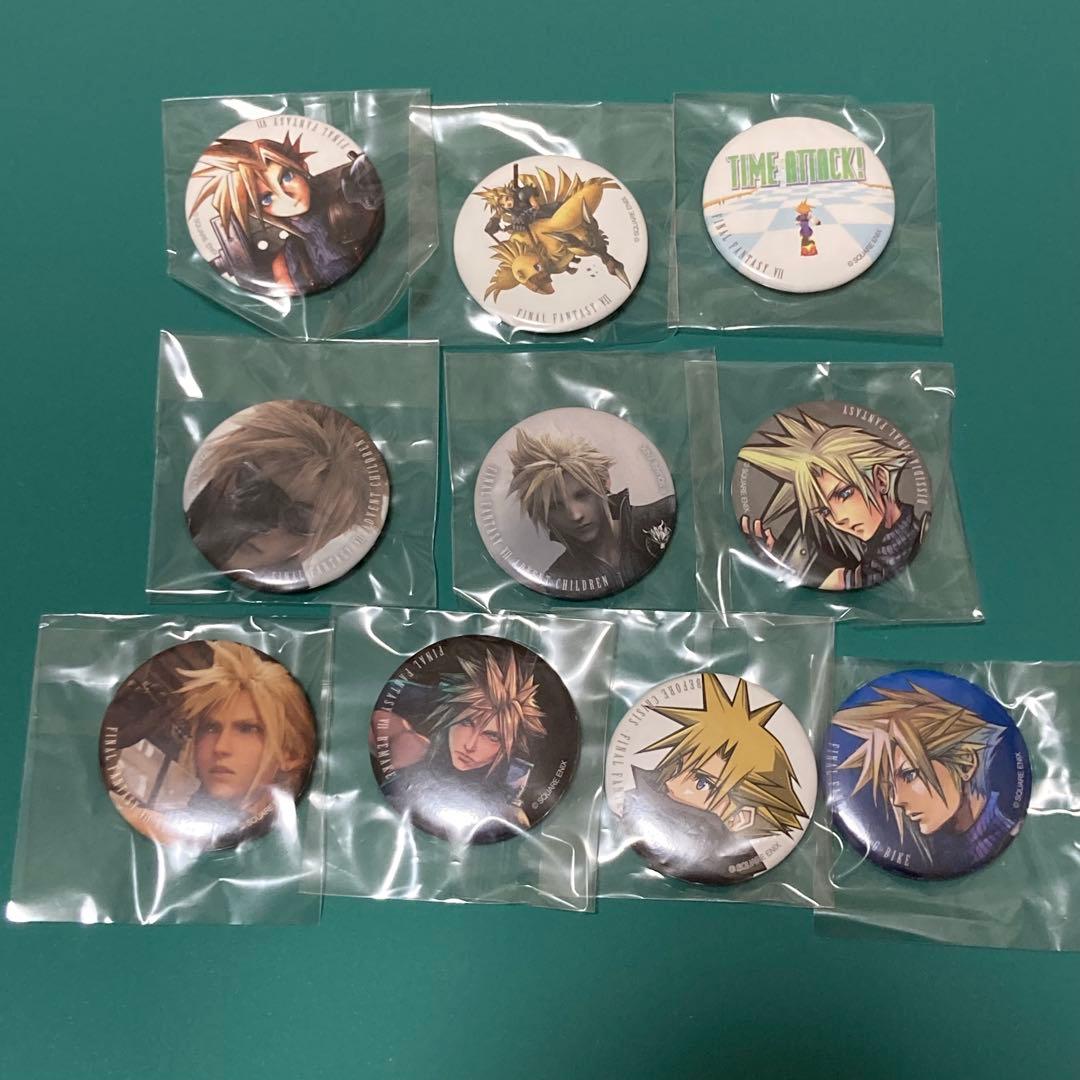 ファイナルファンタジーVII 缶バッジ FF7ピンバッジコレクション