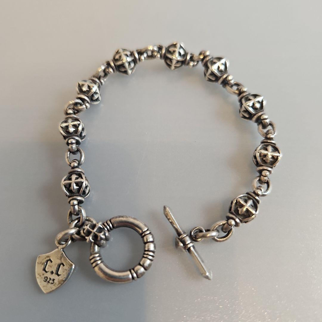 【お値下げです】シルバー925 ビーズデザイン ブレスレット