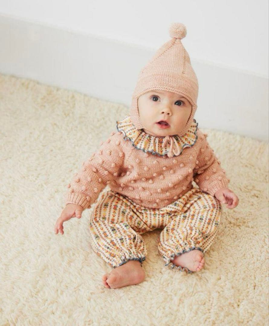 misha&puff Pierrot Onesie ピエロ ロンパース 0-6m