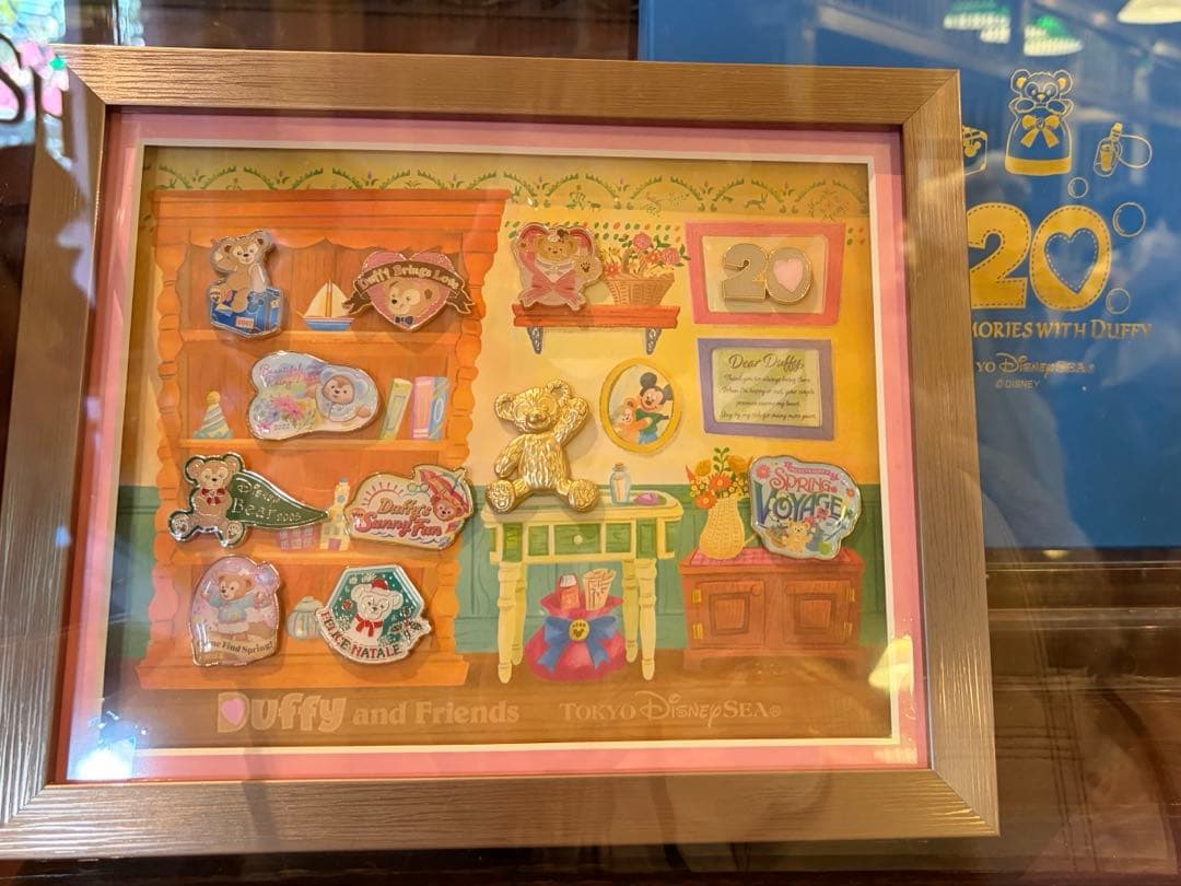 ディズニーシー　ダッフィー　20周年　ピンバッジセット