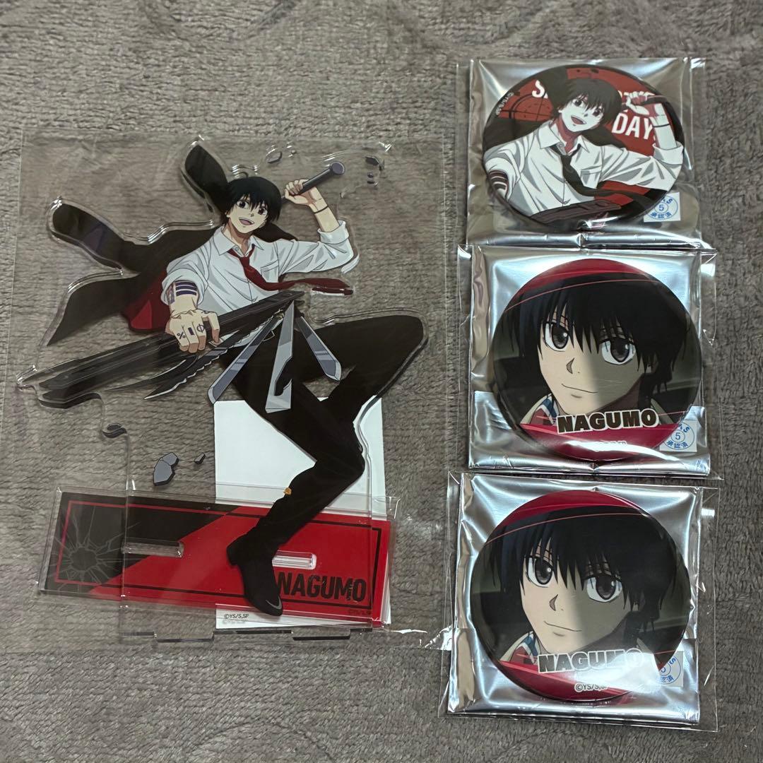 Y*i様 サカモトデイズ 南雲 ビッグアクリルスタンド ハピネス缶バッジくじ