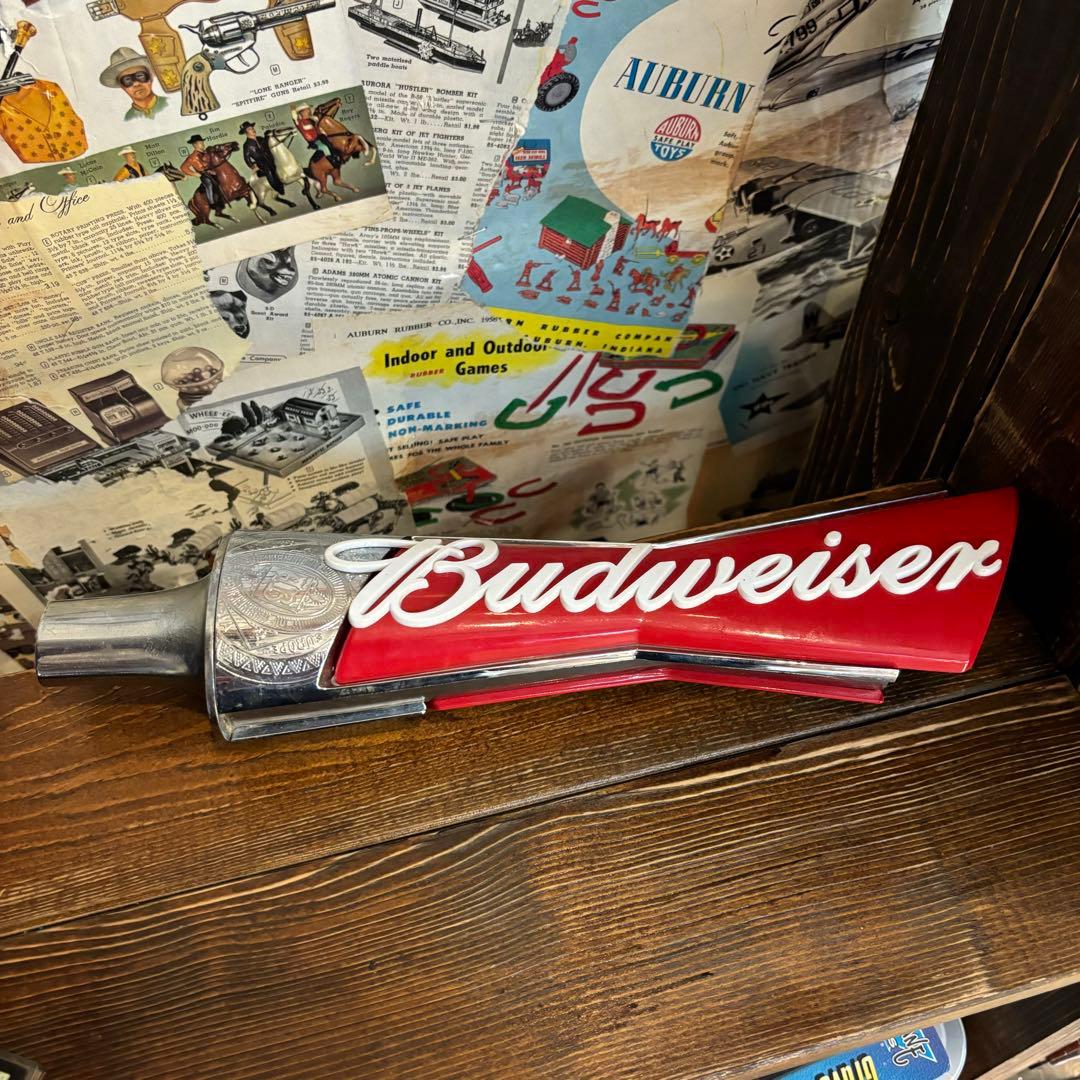ビアサーバーノブ Budweiser 全長：約32.5cm バドワイザー 新品 ビアサーバーノブ Budweiser 全長：約32.5cm シフトノブ
