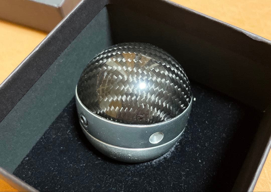 リバースロック対応リアルカーボン＆アルミシフトノブ