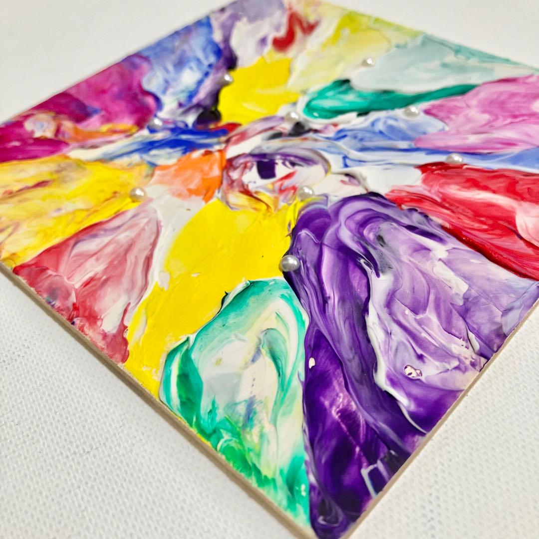 colorful＊テクスチャーアート 絵画 原画 抽象画 現代アート カラフル