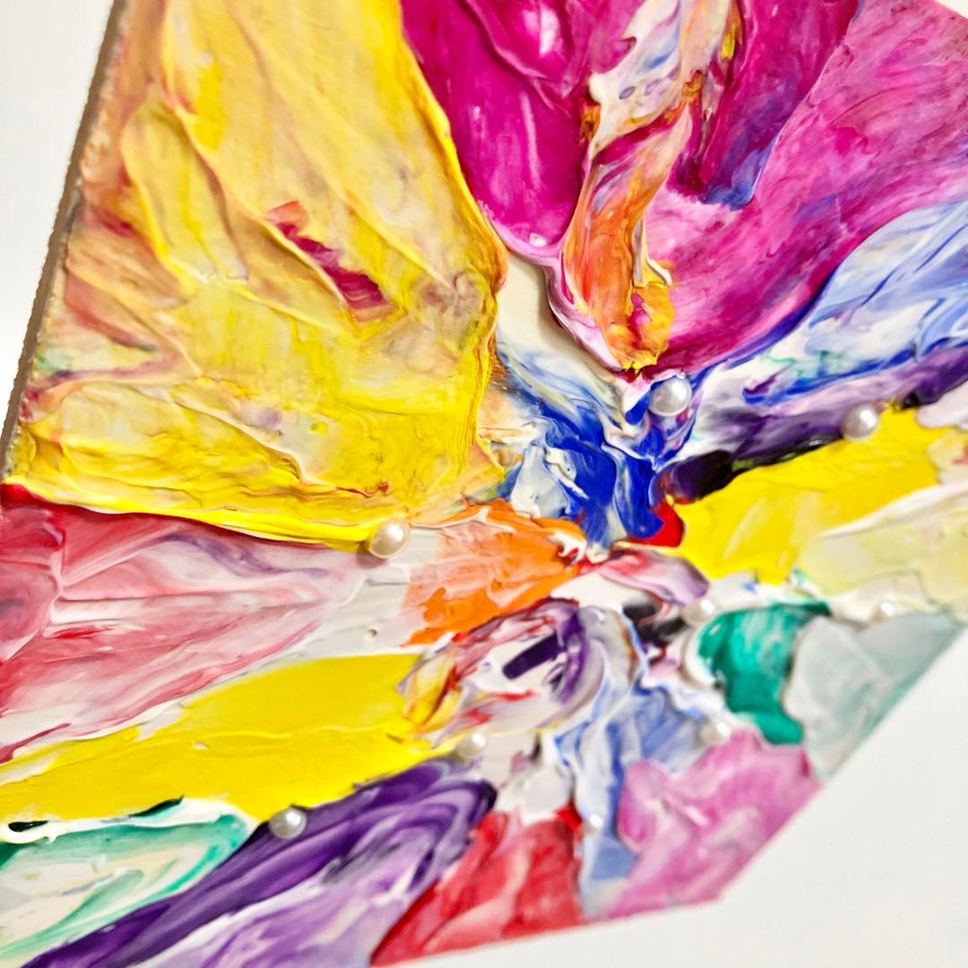 colorful＊テクスチャーアート 絵画 原画 抽象画 現代アート カラフル