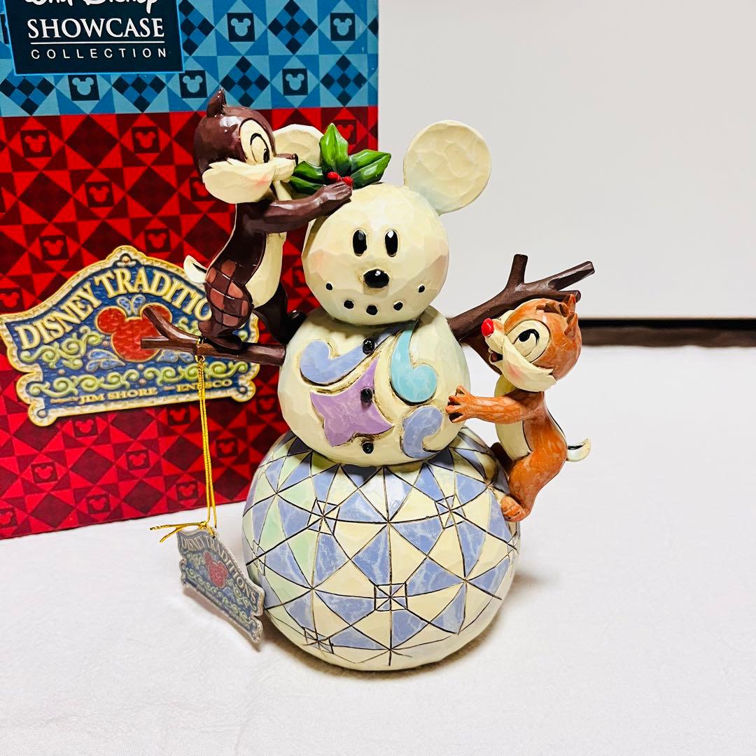 ディズニー　エネスコ　トラディション　ジムショア　チップ　デール　雪だるま