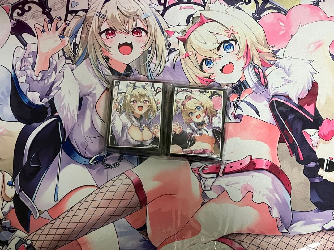 白詰草　ホロライブ　スリーブ　プレイマット　フワモコ　w8