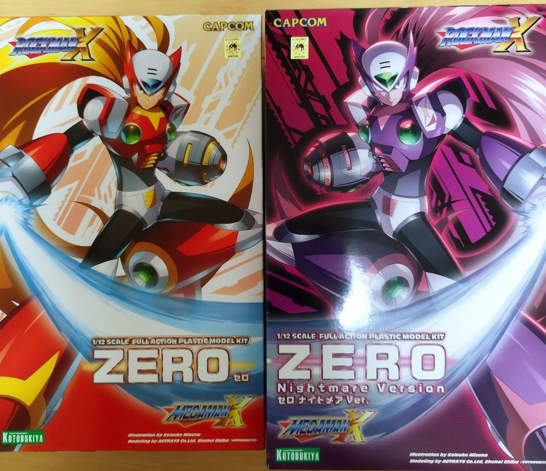 未使用未組立　ロックマンX ゼロ&ナイトメアゼロ　プラモデル　コトブキヤ