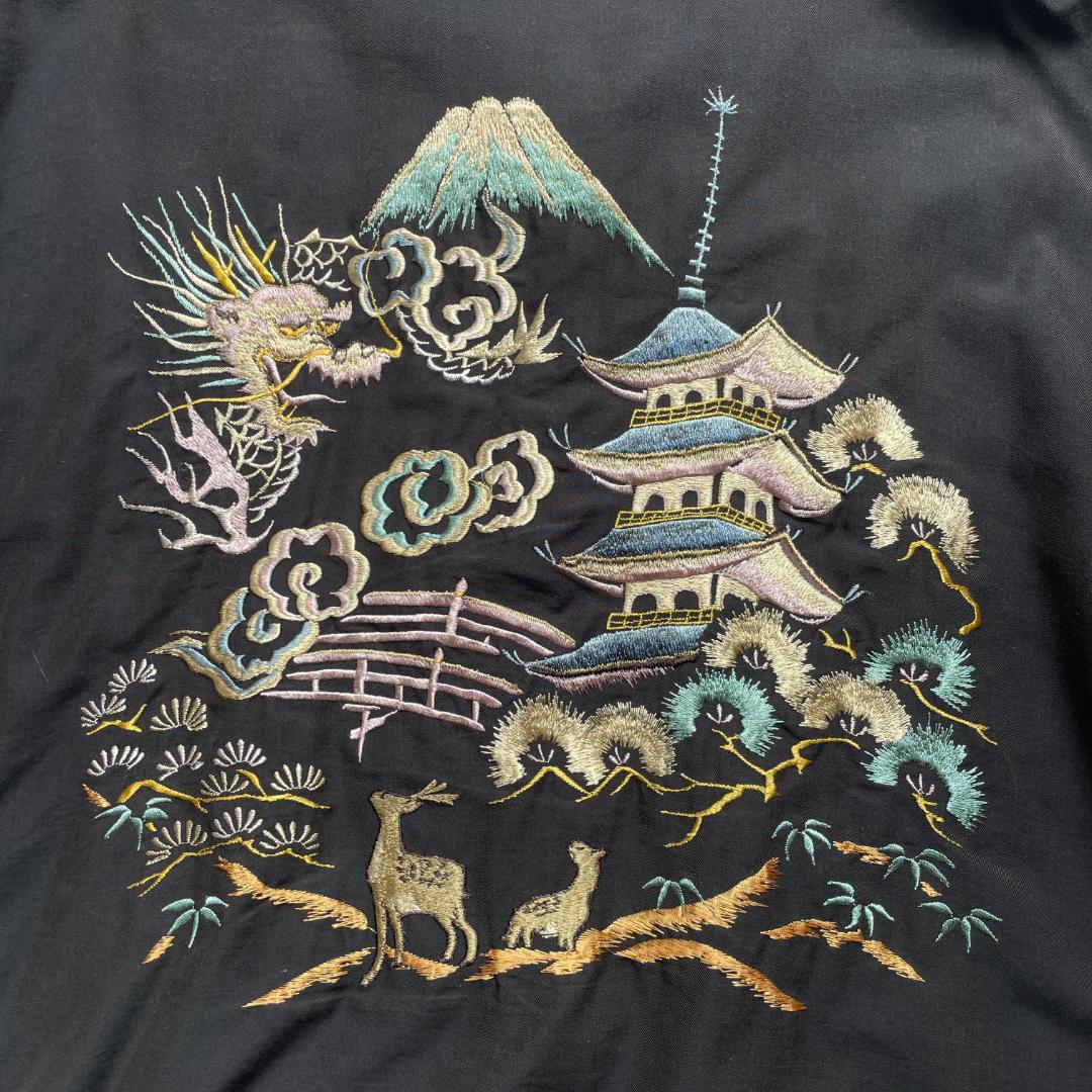 テーラー東洋 スカジャン ベトジャン TT15022 港商 富士 五重塔 - メルカリ