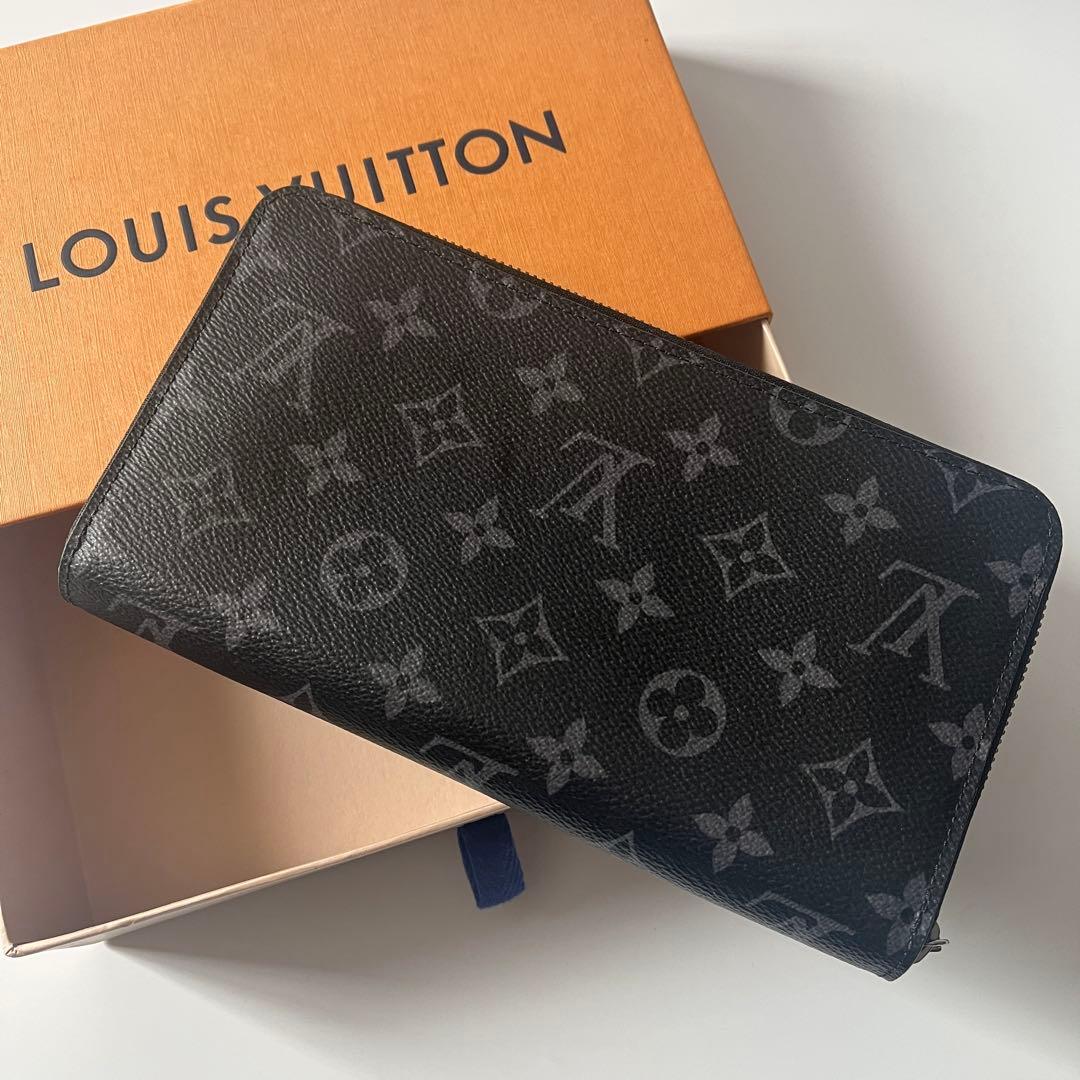 ルイヴィトン　モノグラム エクリプス ジッピー・オーガナイザー NM　ブラック