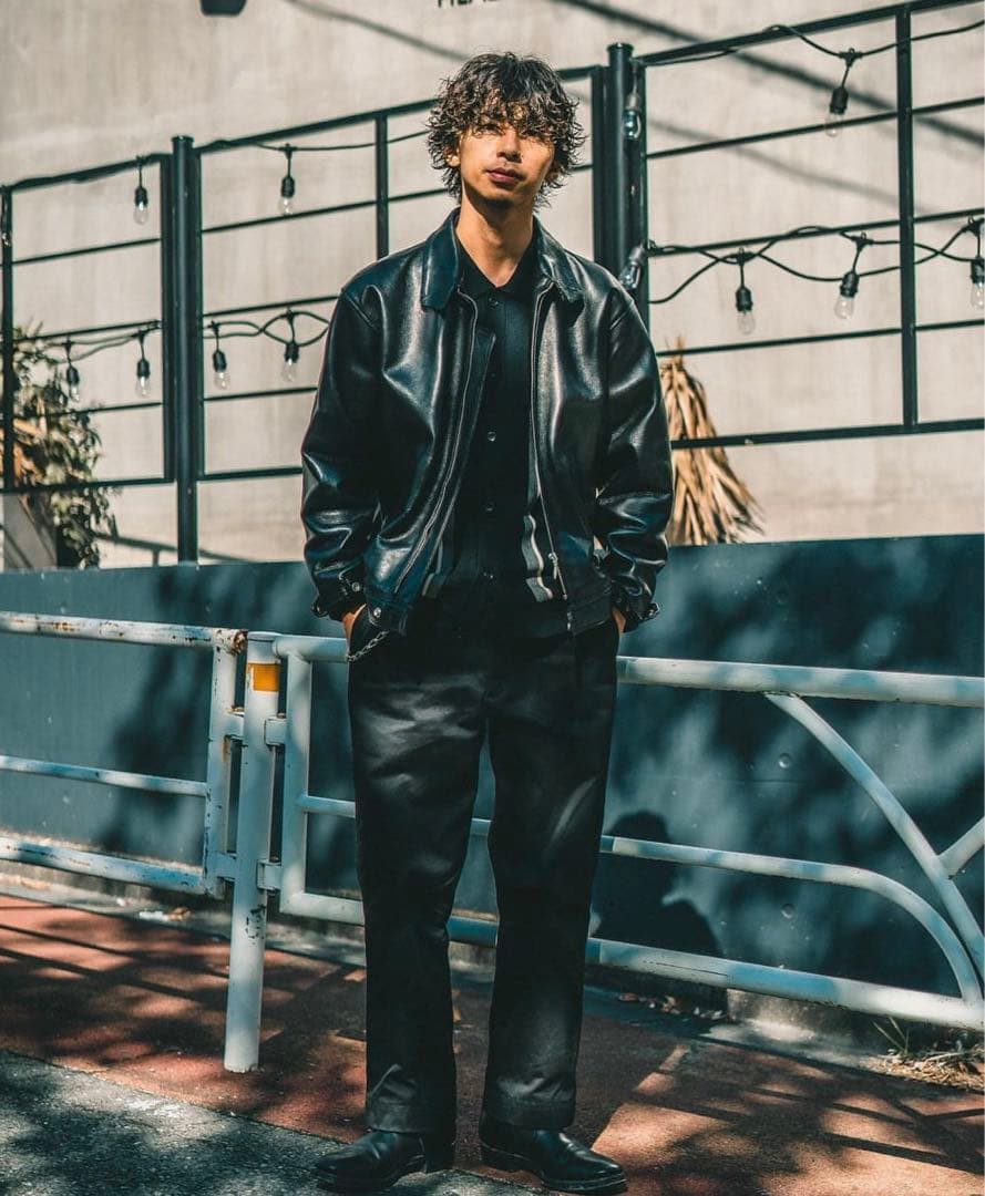 Time is on【ZIAS LEATHER JKT】cow leather - メルカリ