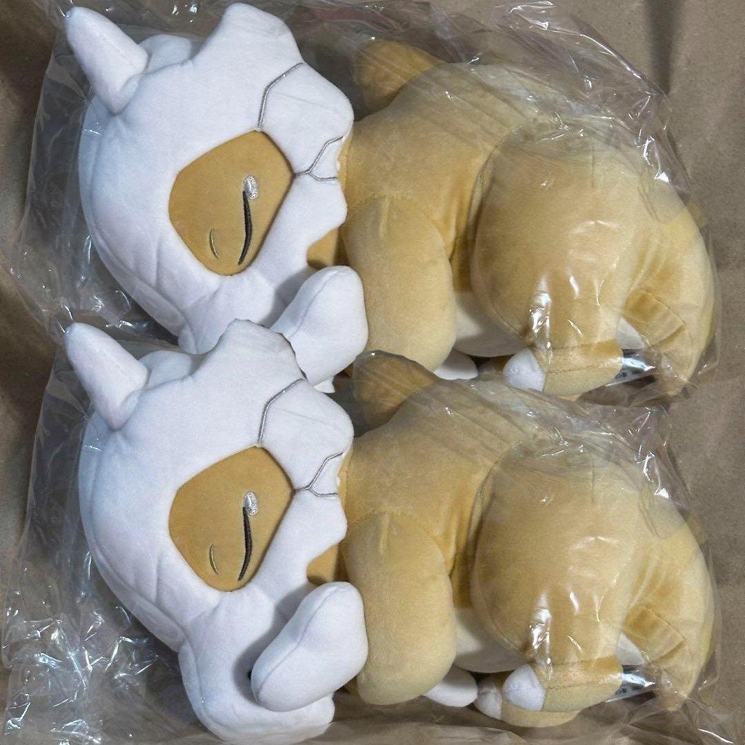 2個 もっちりぬいぐるみ Pokémon Sleep おやすみカラカラ スリープ