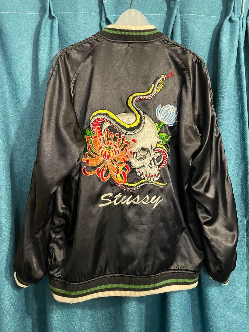 【希少】old stussy スカル スカジャン リバーシブル