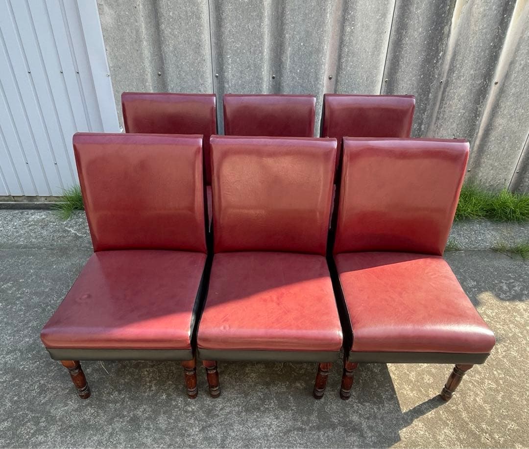 ビンテージ/レトロ/光製作所/HIKARI/喫茶店/スナックチェア/椅子/合皮⑤