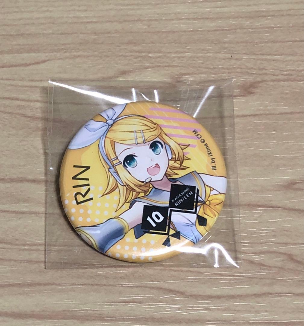 鏡音リン 10周年 缶バッジ ニコカフェ
