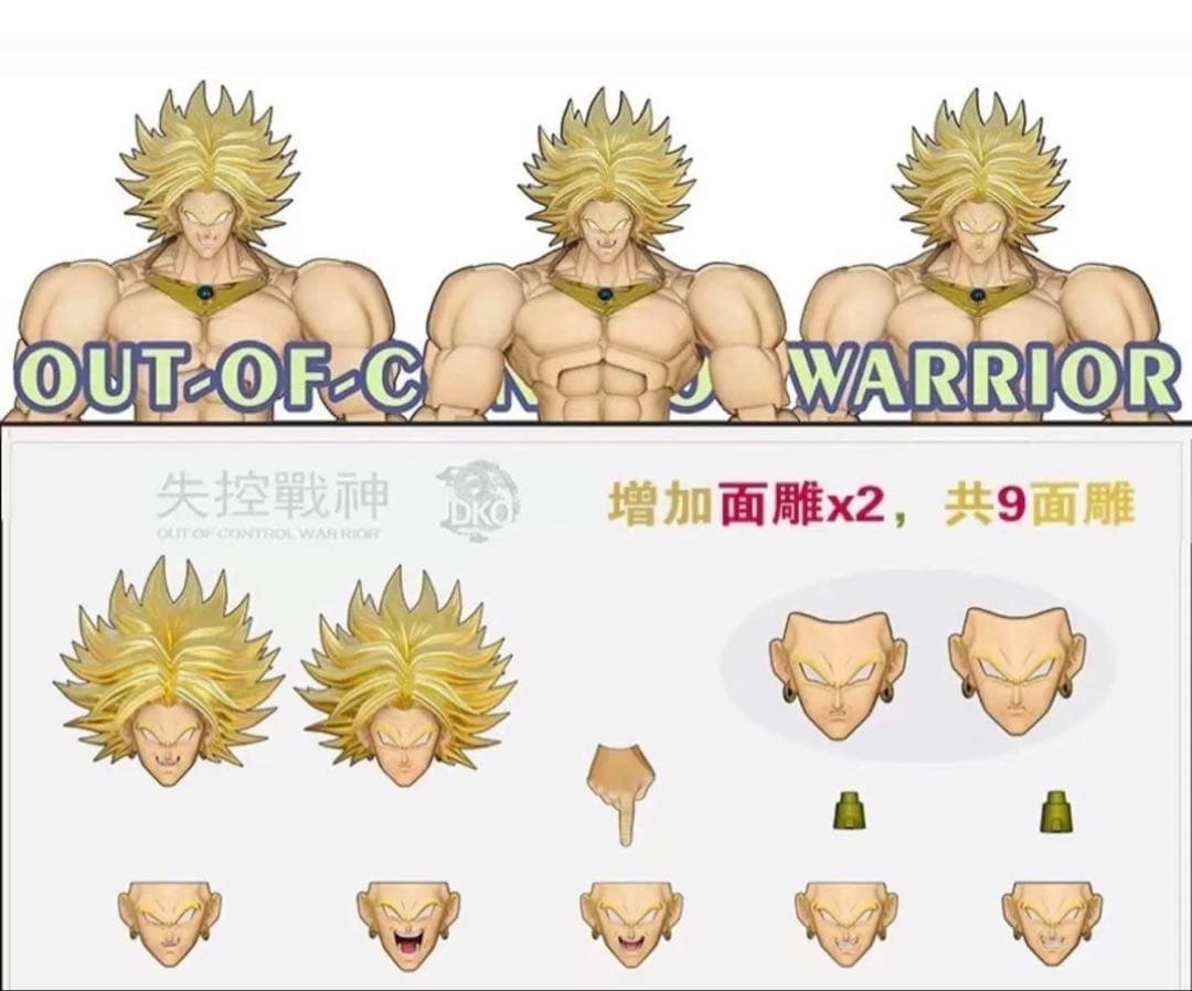 S.H.Figuarts スーパーサイヤ人ブロリー +カスタムヘッドパーツセット