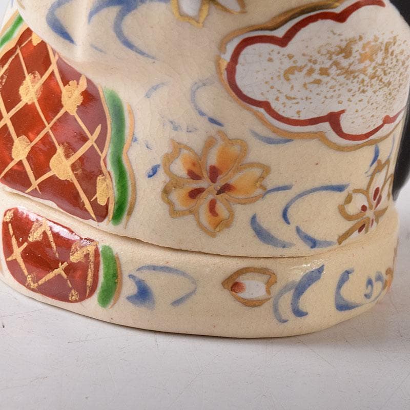 茶道具 京焼 橋本永豊作 色絵 お福 香合 共箱 V 7755 - メルカリ