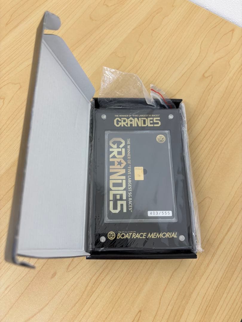 GRANDES 純金1gカード ボートレースメモリアル 限定版 403/555 - メルカリ