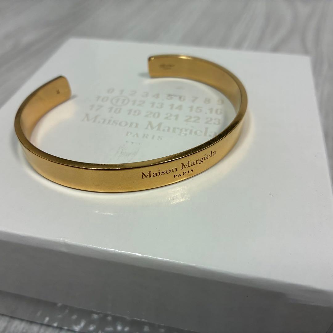 【新品未使用】Maison Margiela ロゴ バングル ブレスレット 4