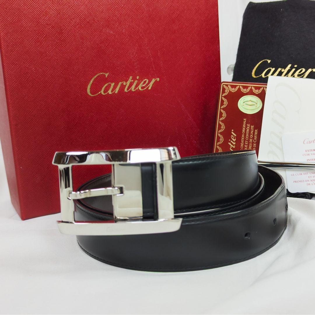 【極美品】 カルティエ タンク ベルト リバーシブル 付属品完備