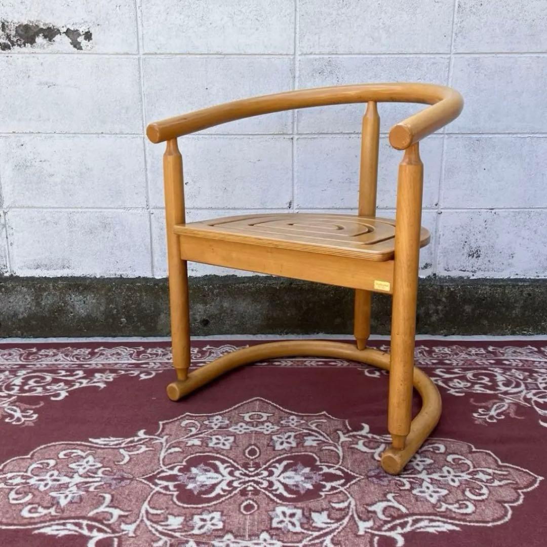 古家具ビンテージ品◾️National 木製家具 アームチェア 木製チェア A