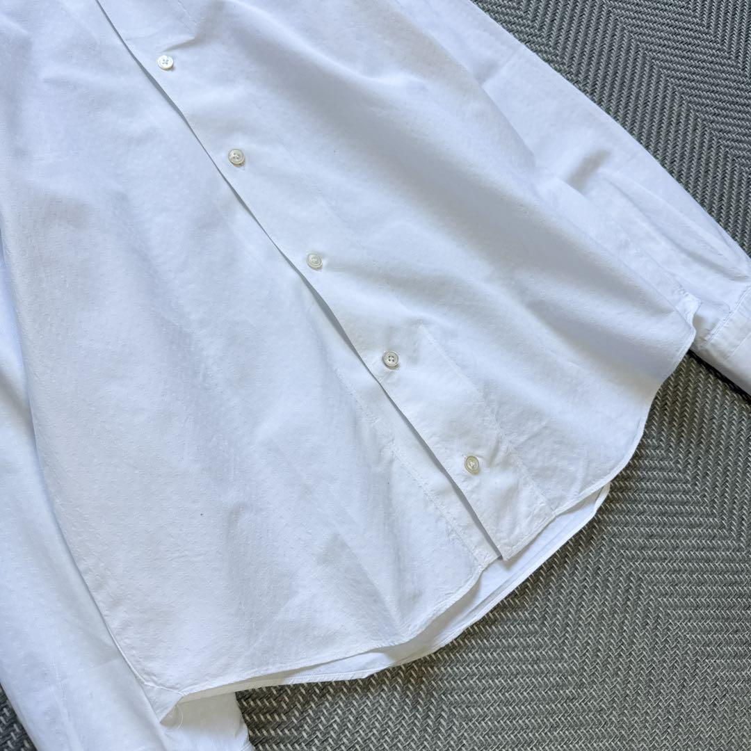 極美品 Finamore バーニーズニューヨーク オープンカラー BDシャツ S