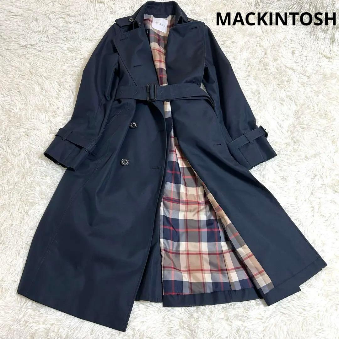 【ほぼ未使用】マッキントッシュ　フィロソフィーハウスチェック裏地　トレンチコート MACKINTOSH PHILOSOPHY（マッキントッシュフィロソフィー） トレンチ