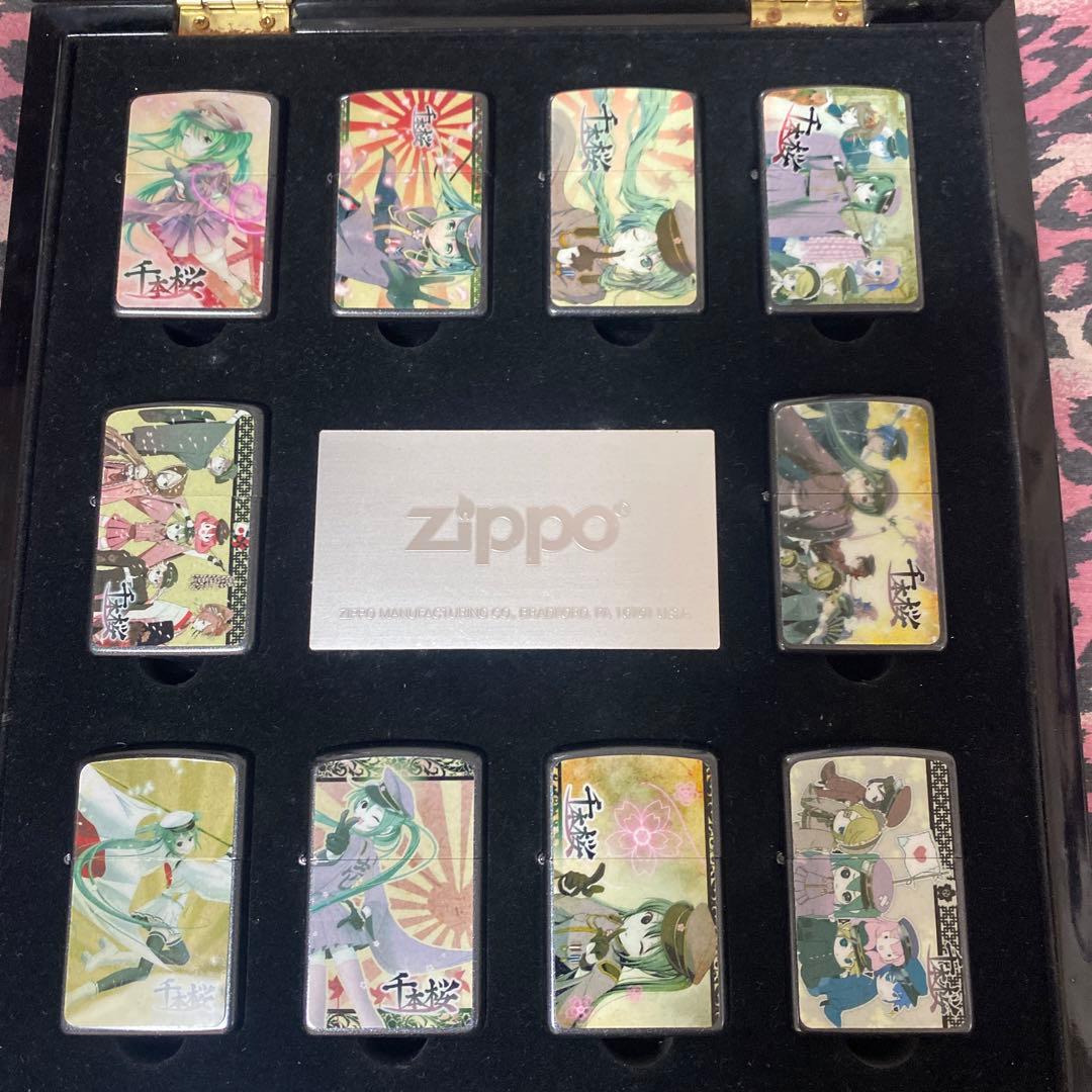 初音ミク　千本桜　オイルライター　ジッポ風　セット　K