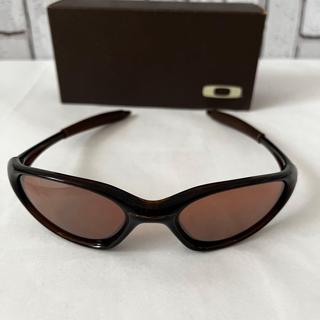 OAKLEYオークリーサングラス ブラウン スポーツ ビンテージ 廃盤