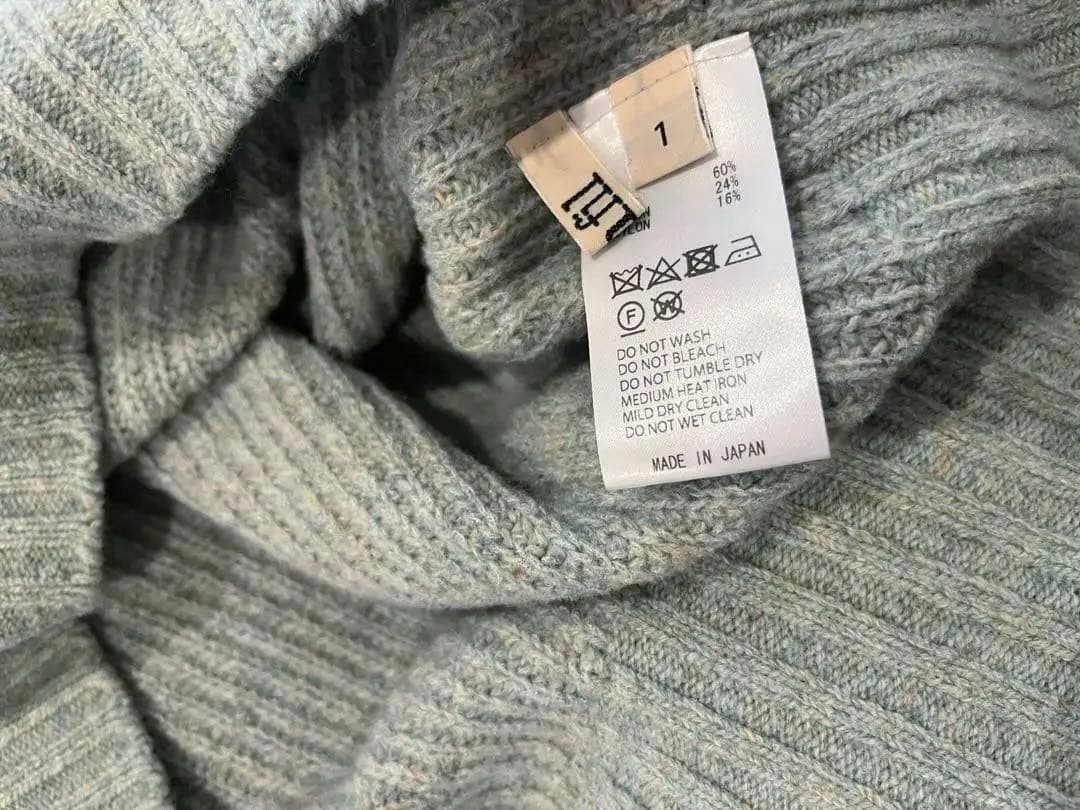 unfil アンフィル ミドルゲージ ラムウール タートルネック セーター