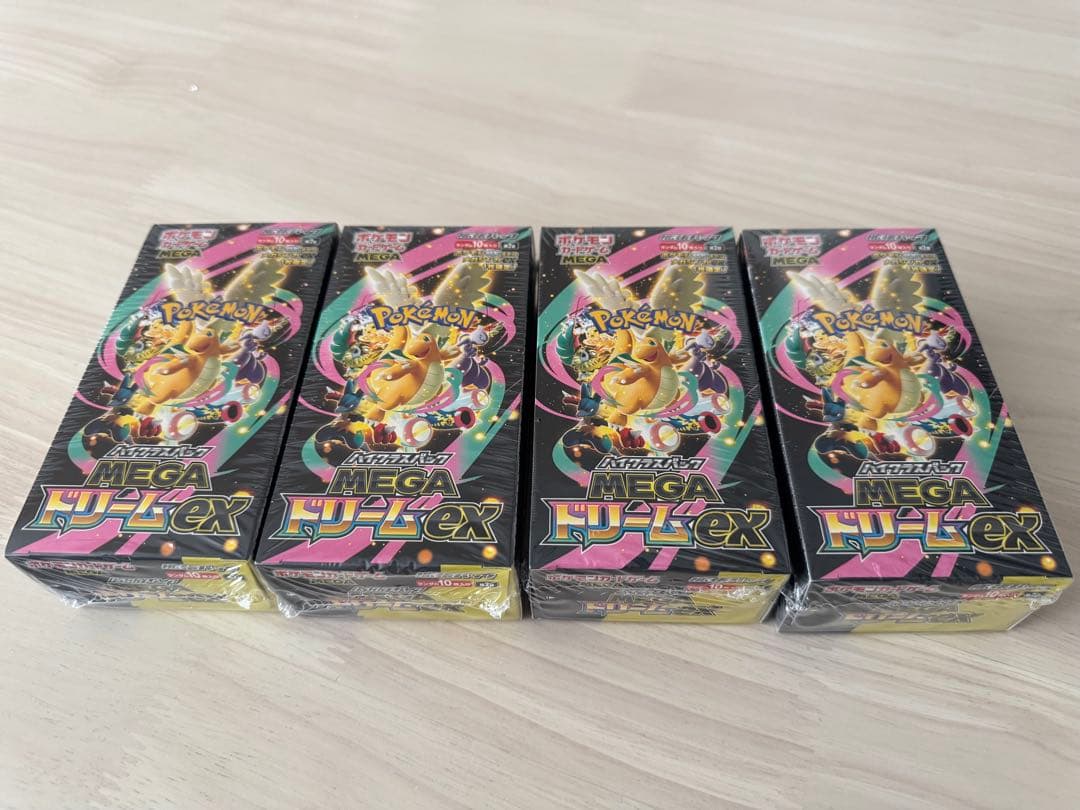 ポケモンカード MEGA ドリームEX 4BOX シュリンク付 - メルカリ