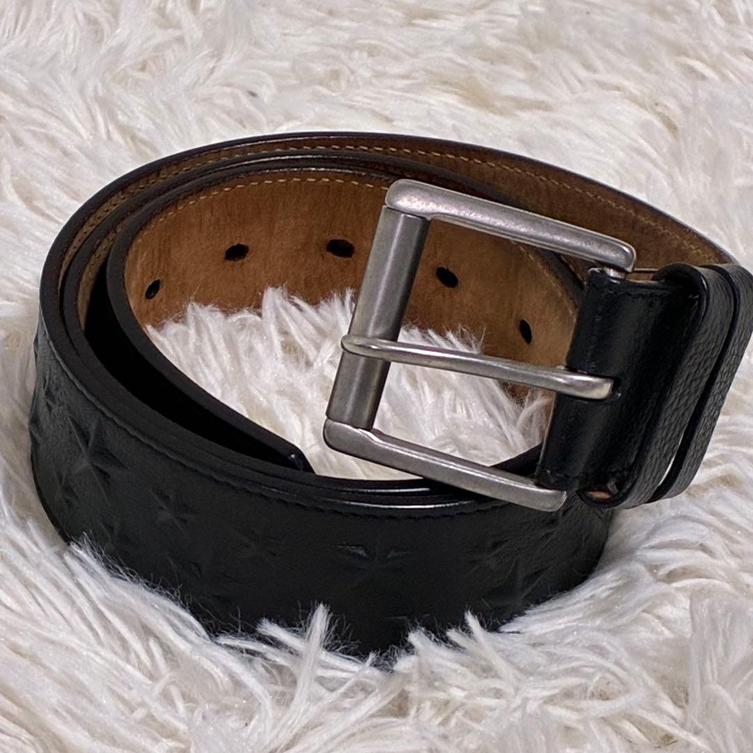 ジミーチュウ　ベルト　ブラック　スター　レザー