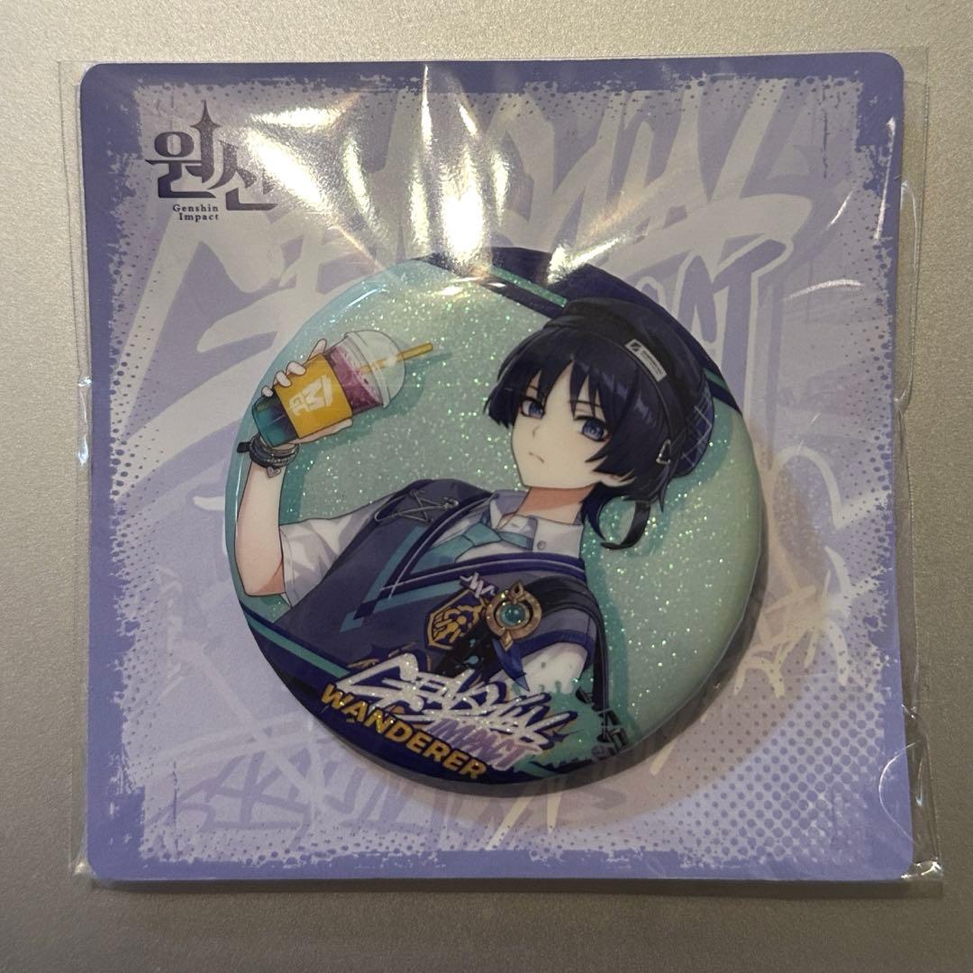 原神カフェ 放浪者 缶バッジ 韓国限定 メガコーヒー - メルカリ