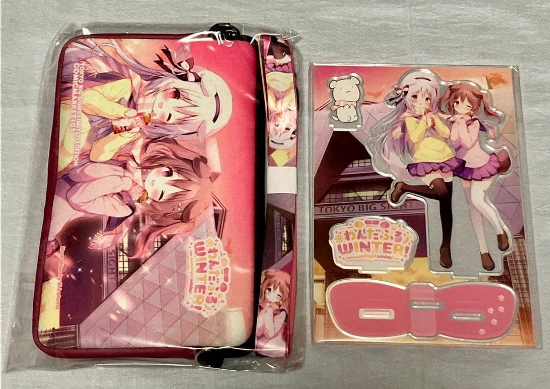 しらたま ビッグサイト C105 ストラップ付マルチポーチ&アクリルスタンド