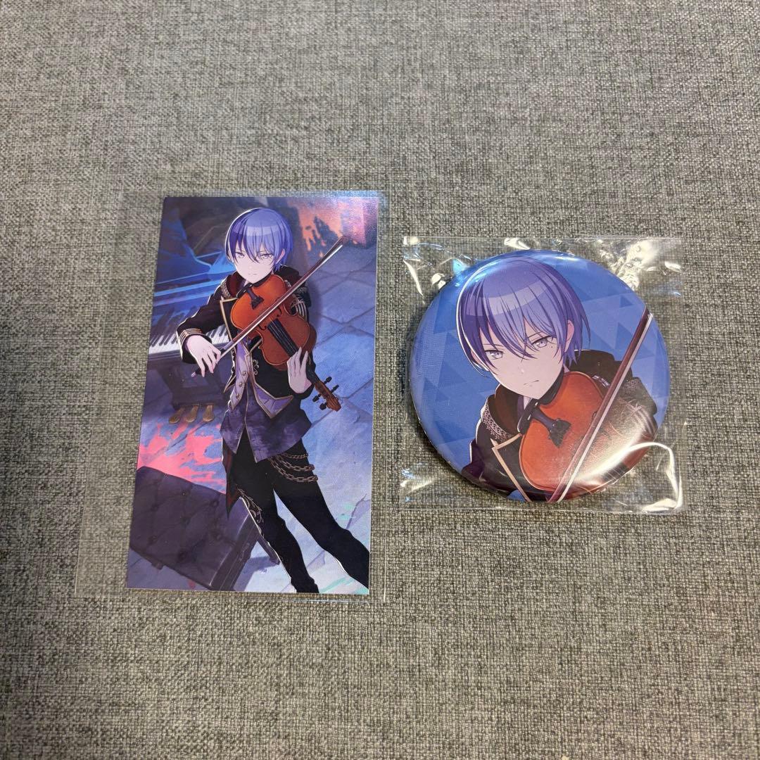 プロセカ 青柳冬弥 トレカ 缶バッジ - メルカリ